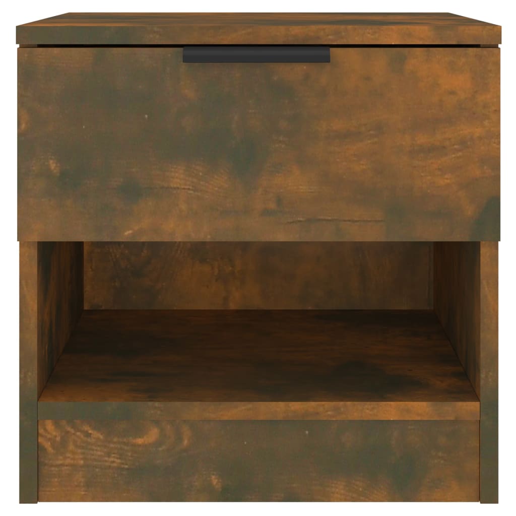 Tables de chevet 2 pcs Chêne fumé Bois d'ingénierie - XIOS