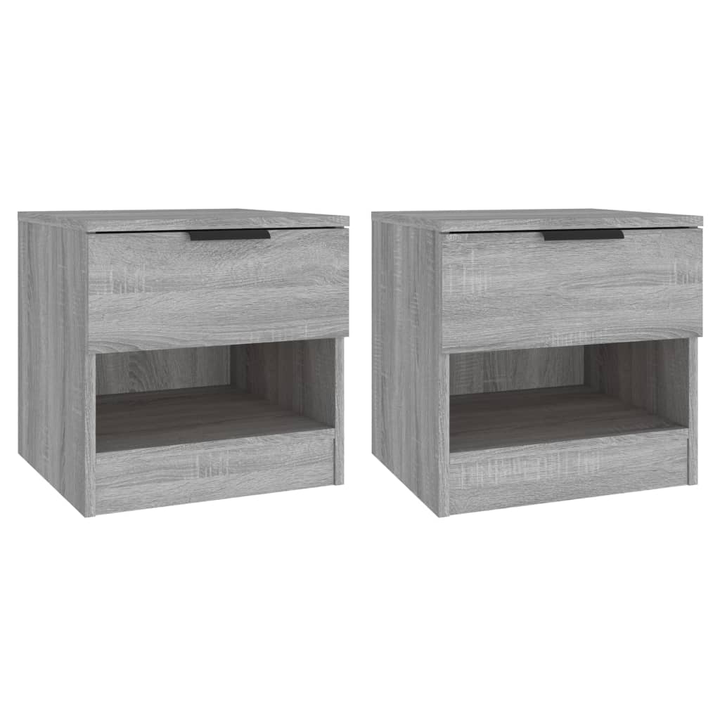 Tables de chevet 2 pcs Sonoma gris Bois d'ingénierie - XIOS
