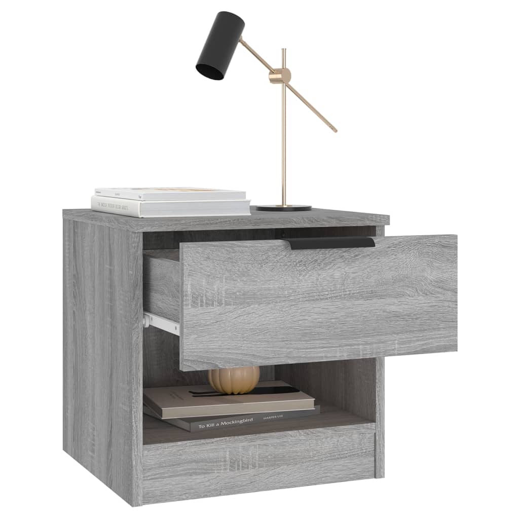 Tables de chevet 2 pcs Sonoma gris Bois d'ingénierie - XIOS