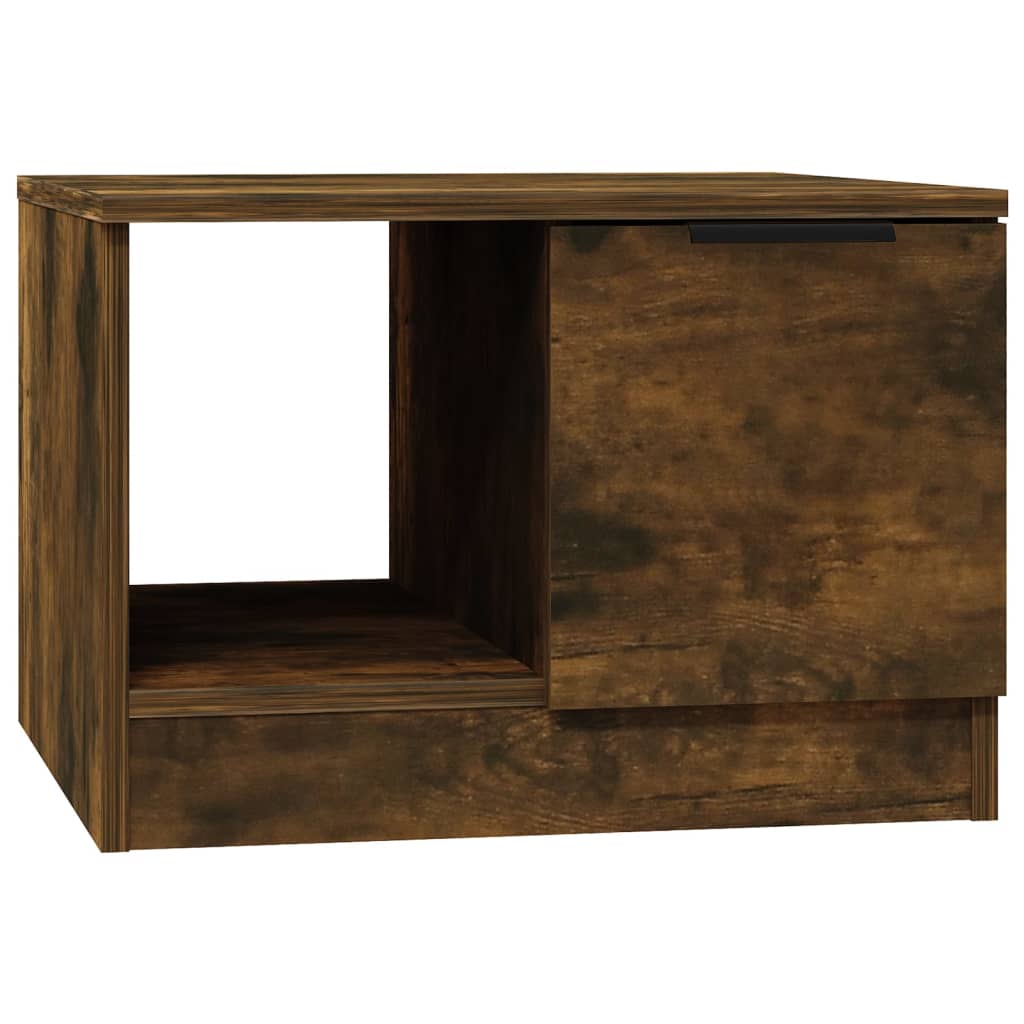 Table basse Chêne fumé 50x50x36 cm Bois d'ingénierie - XIOS
