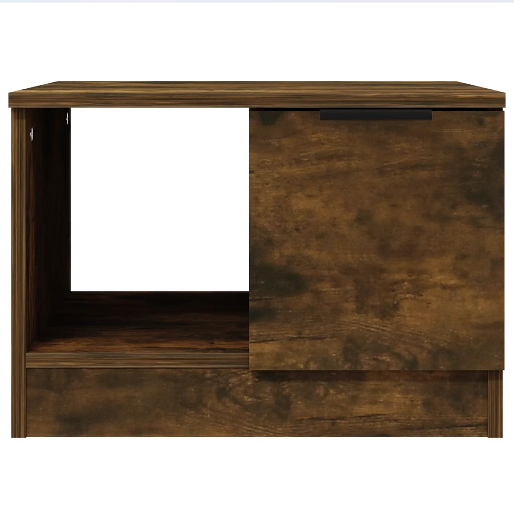 Table basse Chêne fumé 50x50x36 cm Bois d'ingénierie - XIOS