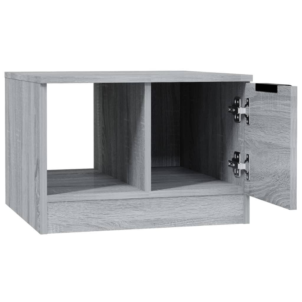 Table basse sonoma gris 50x50x36 cm bois d'ingénierie - XIOS