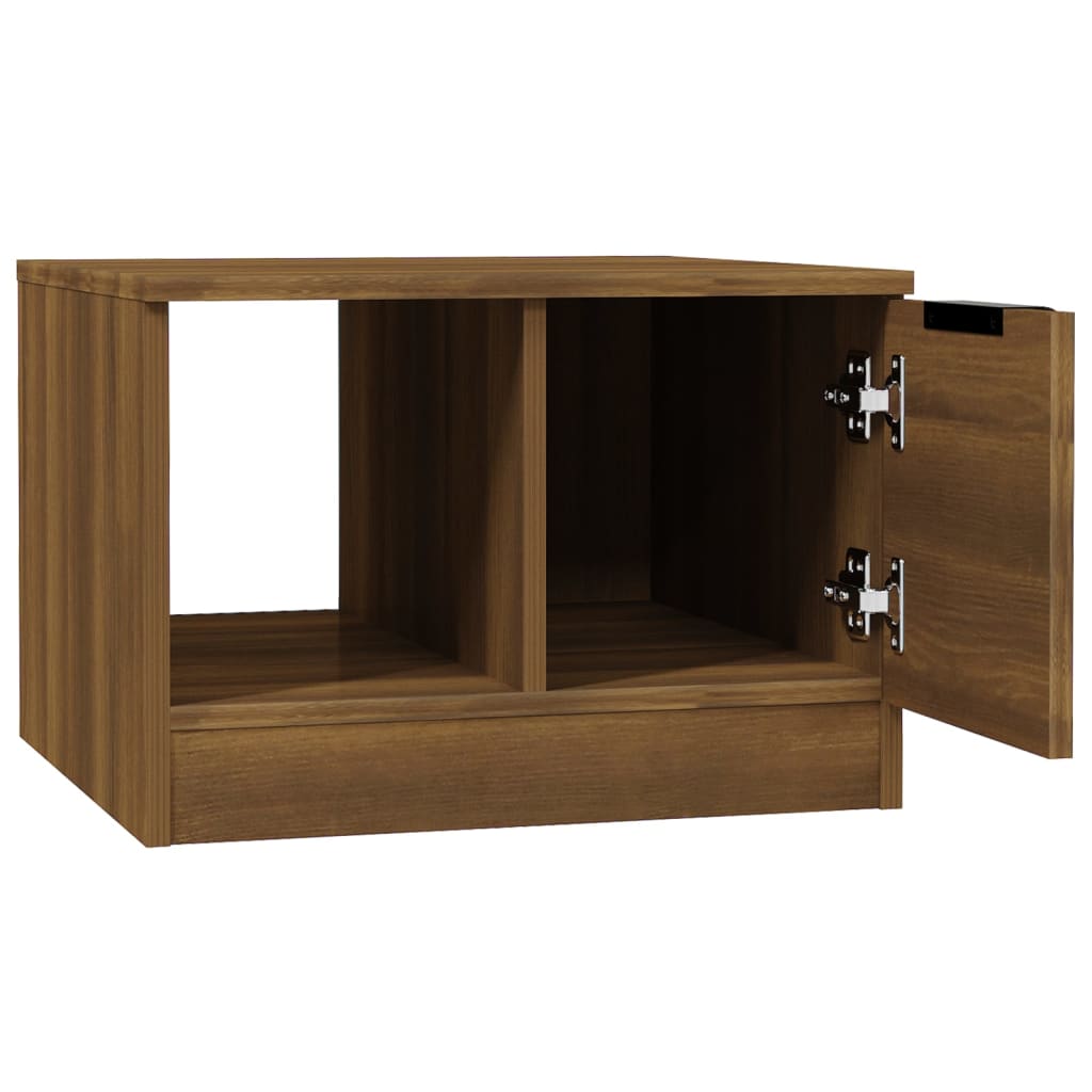 Table basse Chêne marron 50x50x36 cm Bois d'ingénierie - XIOS
