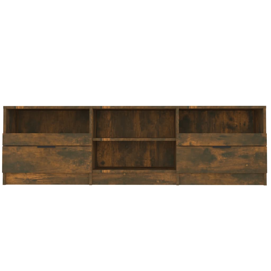 Meuble TV Chêne fumé 150x33,5x45 cm Bois d'ingénierie - XIOS