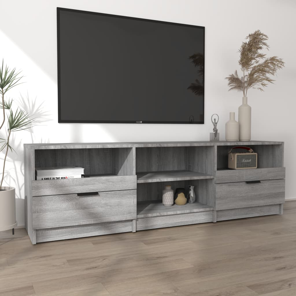 Meuble TV Sonoma gris 150x33,5x45 cm Bois d'ingénierie - XIOS