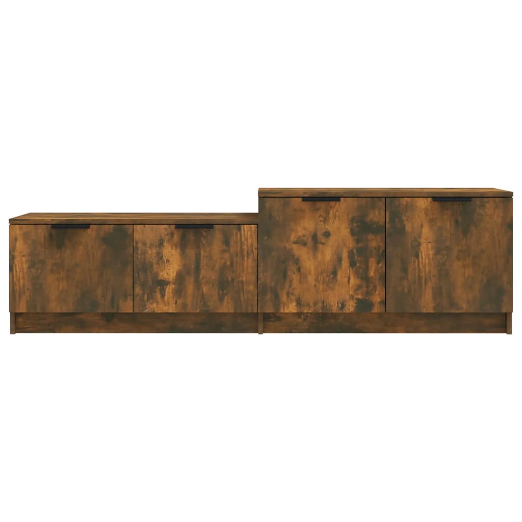 Meuble TV Chêne fumé 158,5x36x45 cm Bois d'ingénierie - XIOS