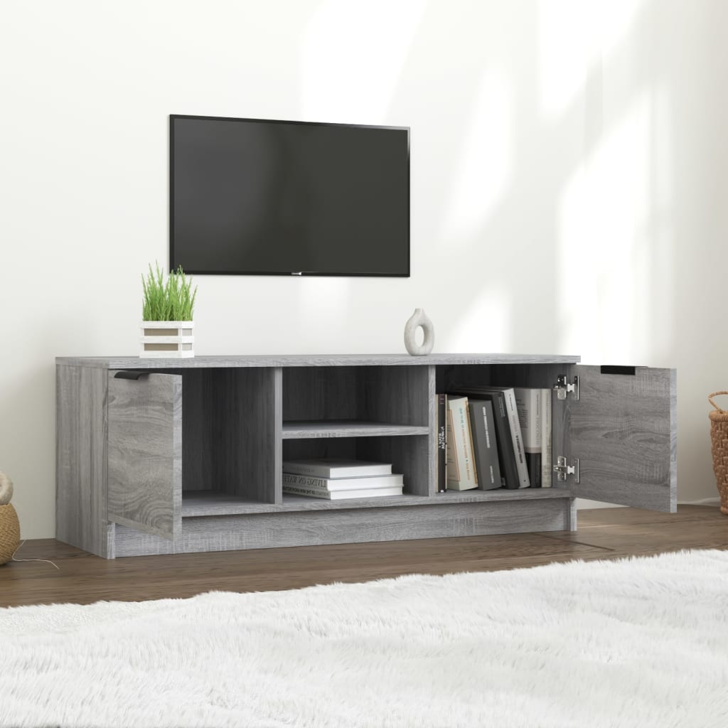 Meuble TV Sonoma gris 102x35x36,5 cm Bois d'ingénierie - XIOS