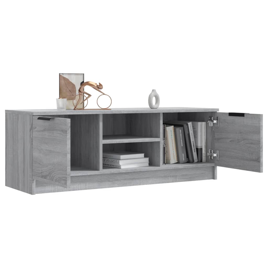 Meuble TV Sonoma gris 102x35x36,5 cm Bois d'ingénierie - XIOS