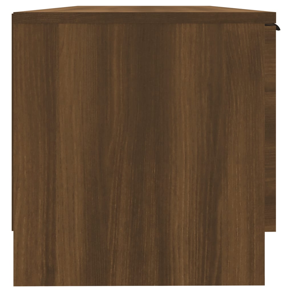 Meuble TV Chêne marron 102x35x36,5 cm Bois d'ingénierie - XIOS