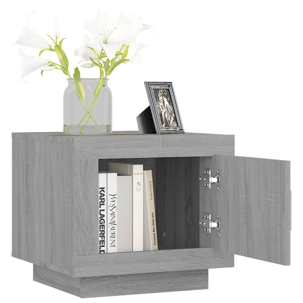 Table basse sonoma gris 51x50x45 cm bois d'ingénierie - XIOS
