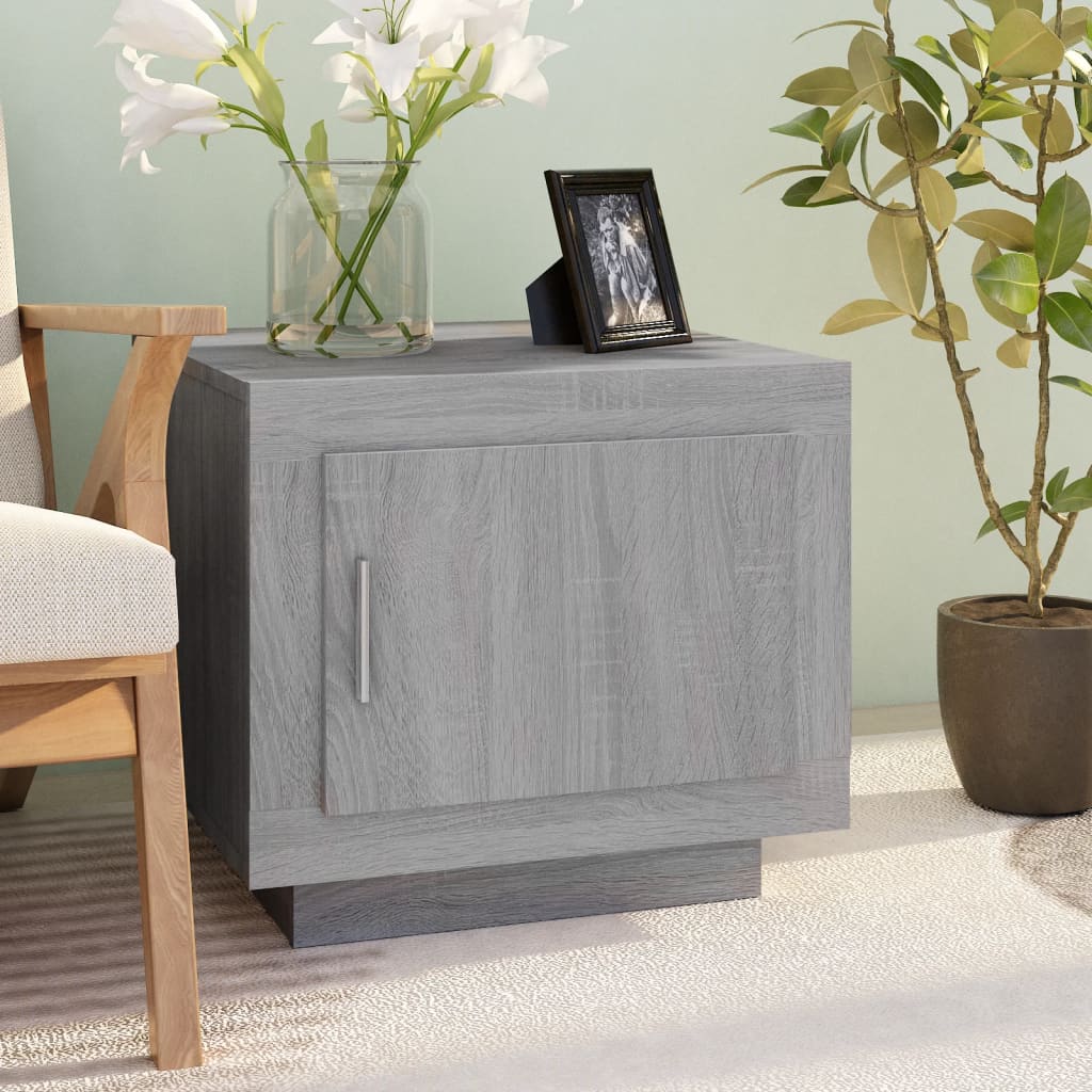 Table basse sonoma gris 51x50x45 cm bois d'ingénierie - XIOS