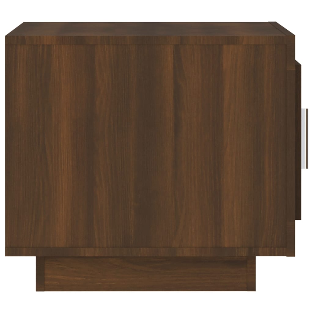 Table basse chêne marron 51x50x45 cm bois d'ingénierie - XIOS