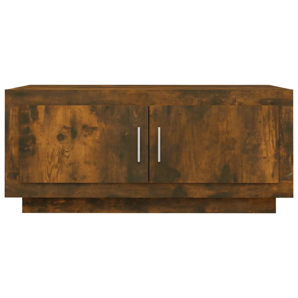 Table basse Chêne fumé 102x50x45 cm Bois d'ingénierie - XIOS