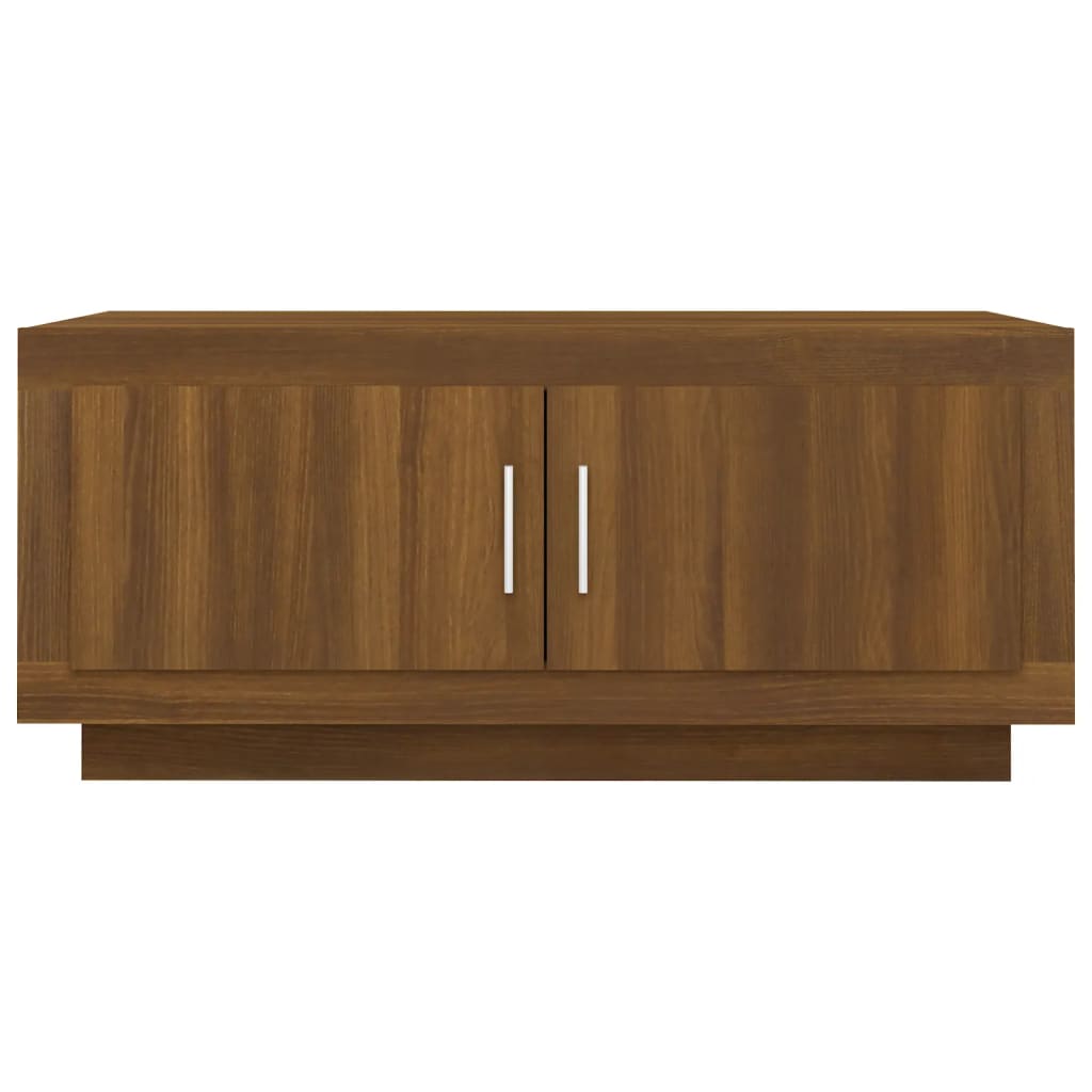 Table basse Chêne marron 102x50x45 cm Bois d'ingénierie - XIOS
