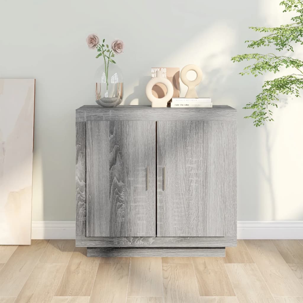 Buffet Sonoma gris 80x40x75 cm Bois d'ingénierie - XIOS