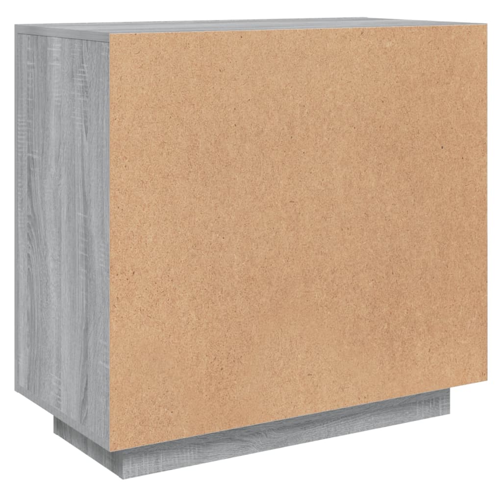 Buffet Sonoma gris 80x40x75 cm Bois d'ingénierie - XIOS