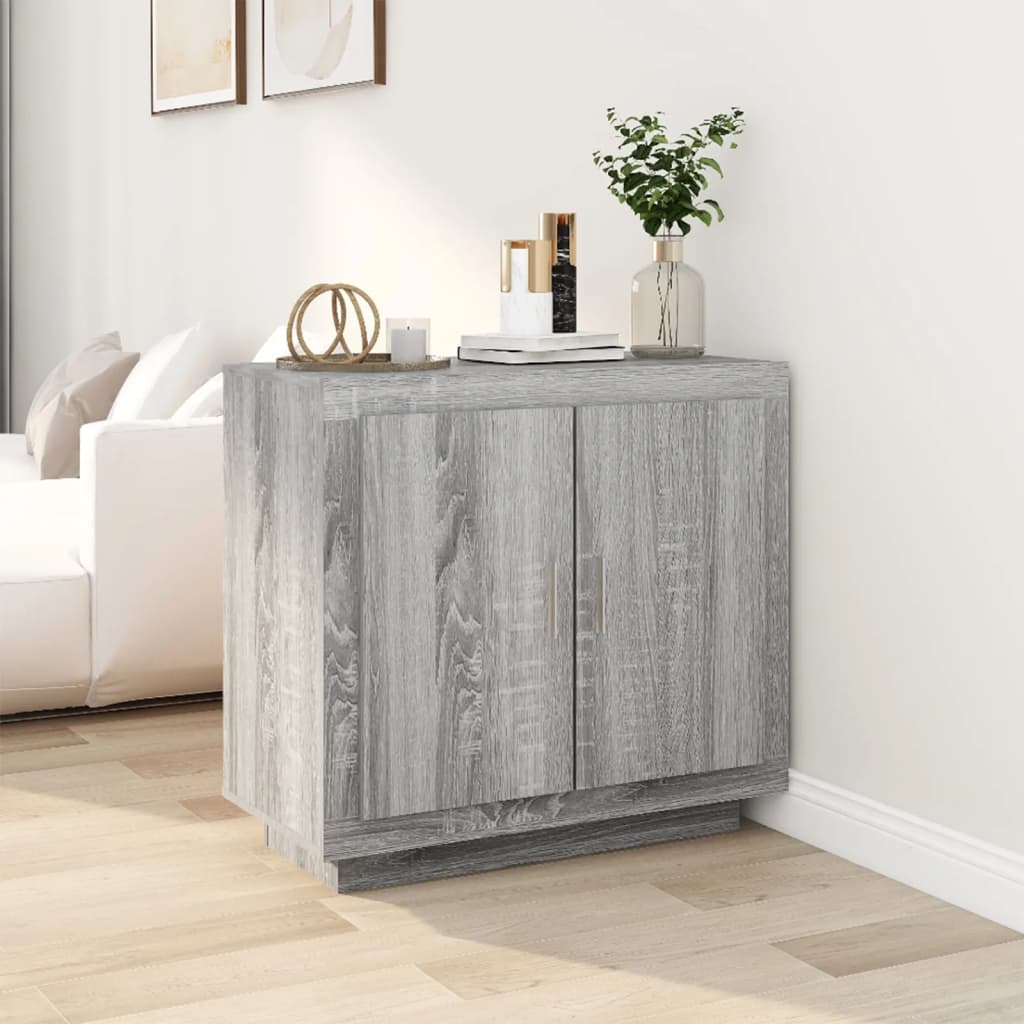 Buffet Sonoma gris 80x40x75 cm Bois d'ingénierie - XIOS