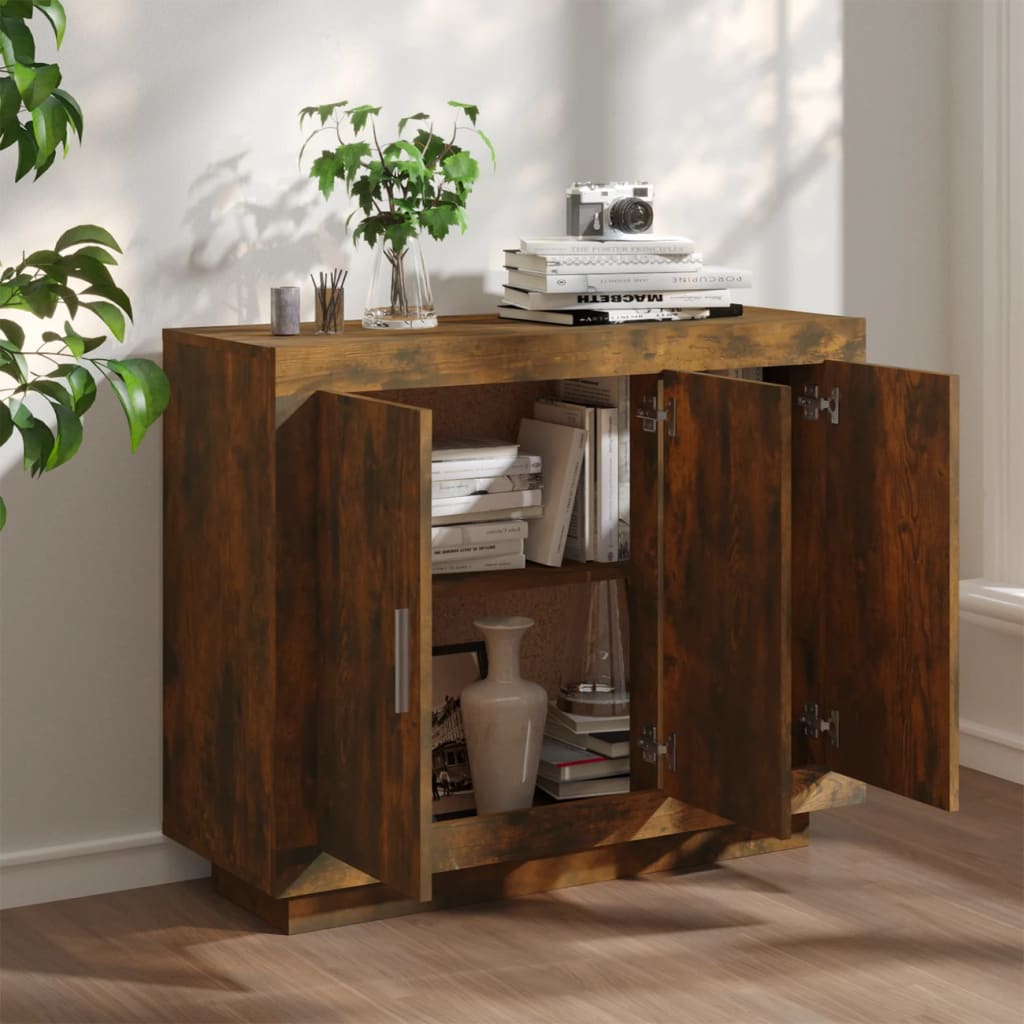 Buffet Chêne fumé 92x35x75 cm Bois d'ingénierie - XIOS