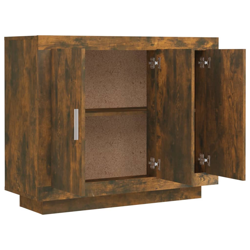 Buffet Chêne fumé 92x35x75 cm Bois d'ingénierie - XIOS