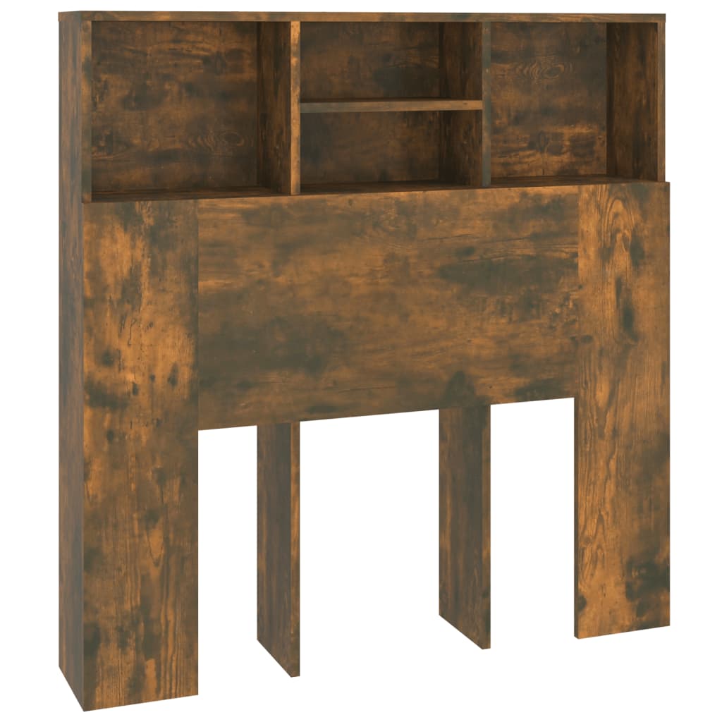 Armoire de tête de lit Chêne fumé 100x19x103,5 cm - XIOS