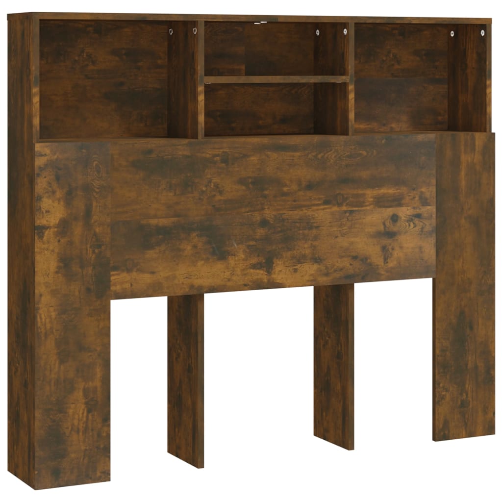Armoire de tête de lit Chêne fumé 120x19x103,5 cm - XIOS