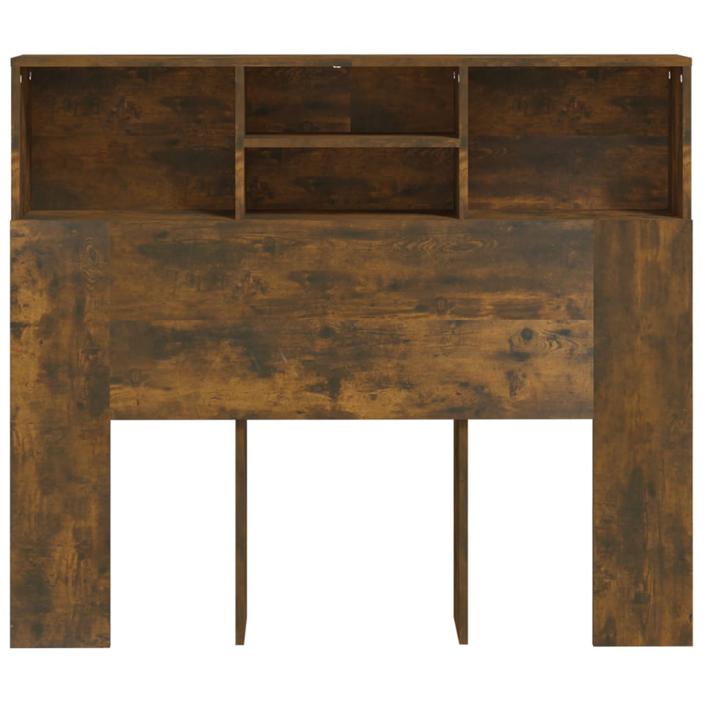 Armoire de tête de lit Chêne fumé 120x19x103,5 cm - XIOS