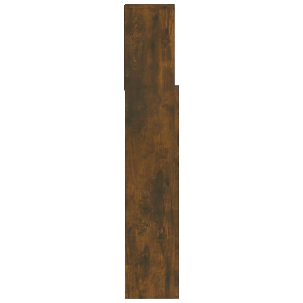Armoire de tête de lit Chêne fumé 120x19x103,5 cm - XIOS