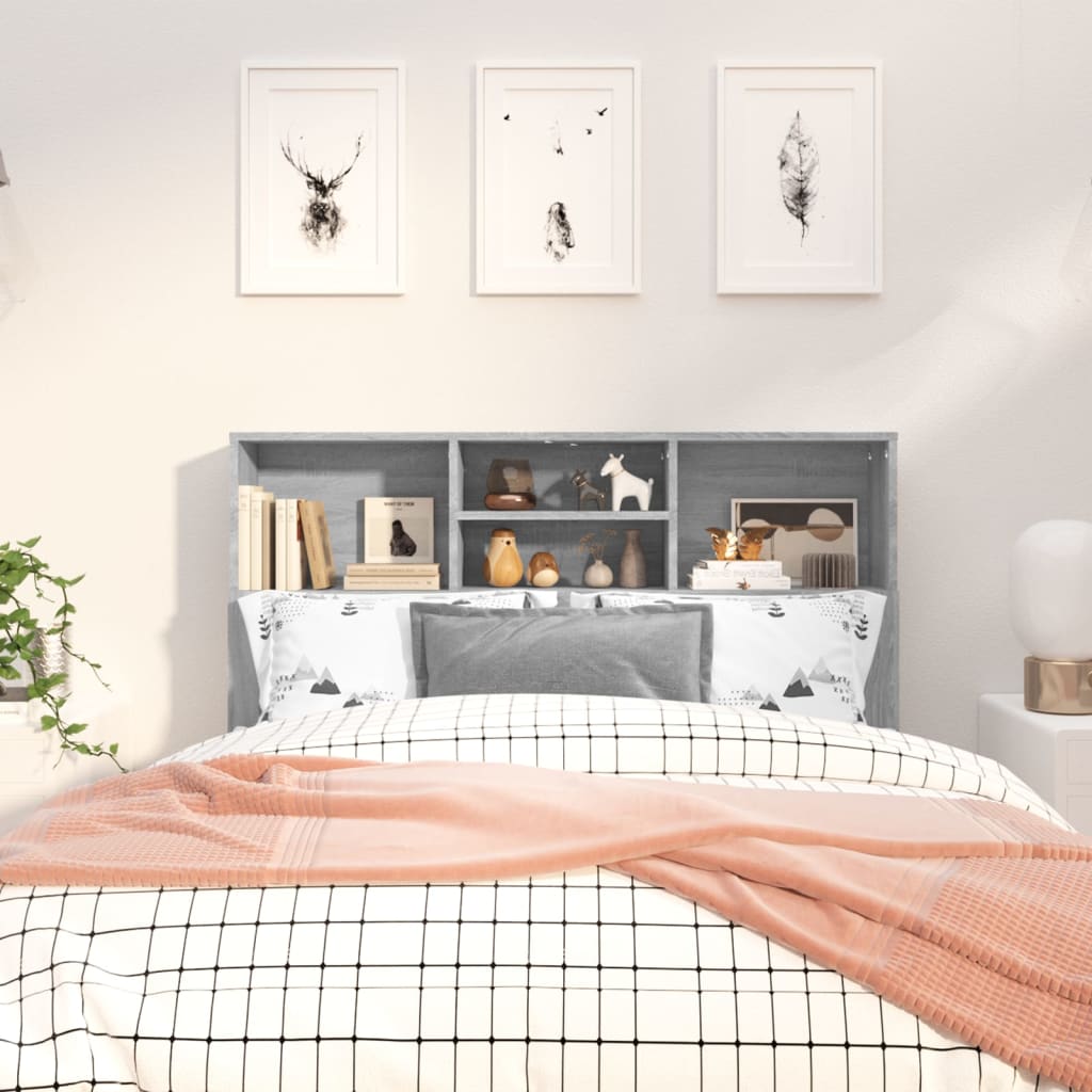 Armoire de tête de lit Sonoma gris 120x19x103,5 cm - XIOS
