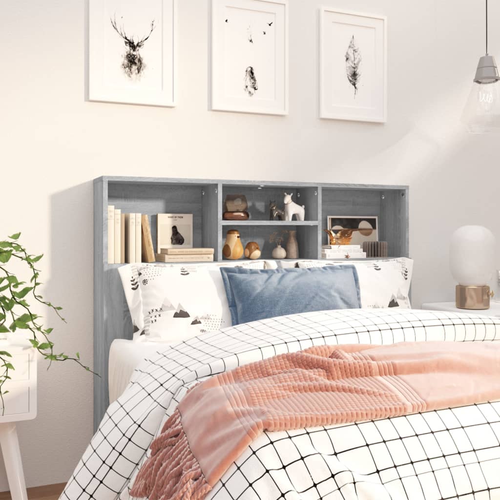 Armoire de tête de lit Sonoma gris 120x19x103,5 cm - XIOS
