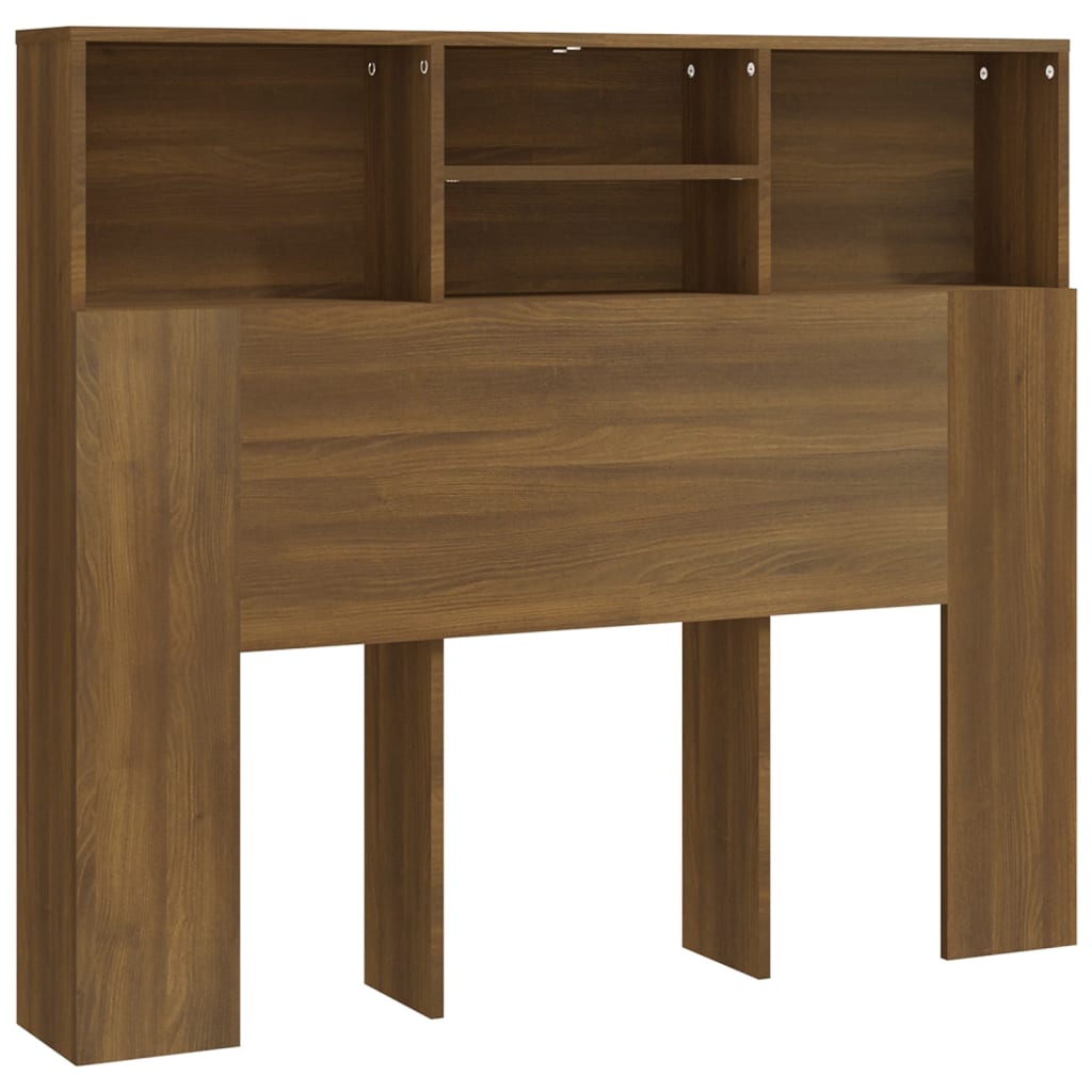 Armoire de tête de lit Chêne marron 120x19x103,5 cm - XIOS