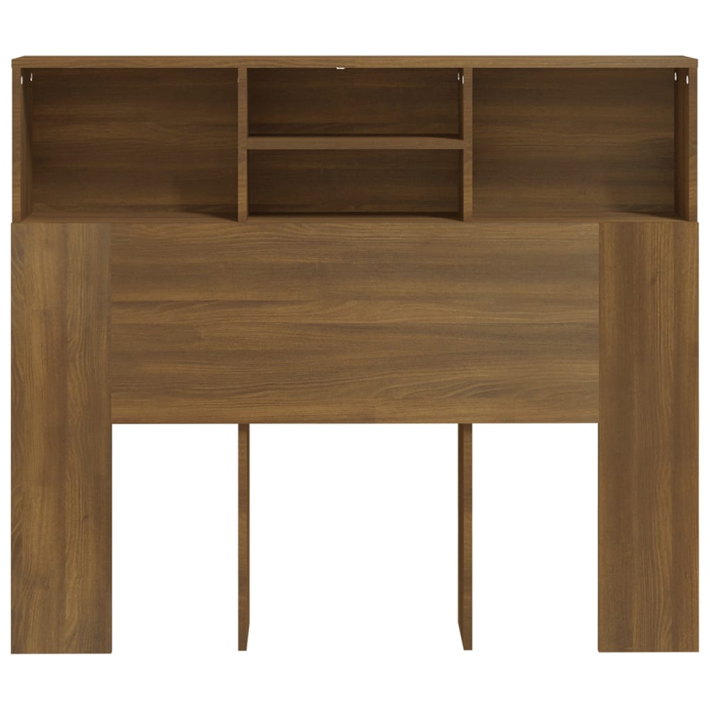 Armoire de tête de lit Chêne marron 120x19x103,5 cm - XIOS