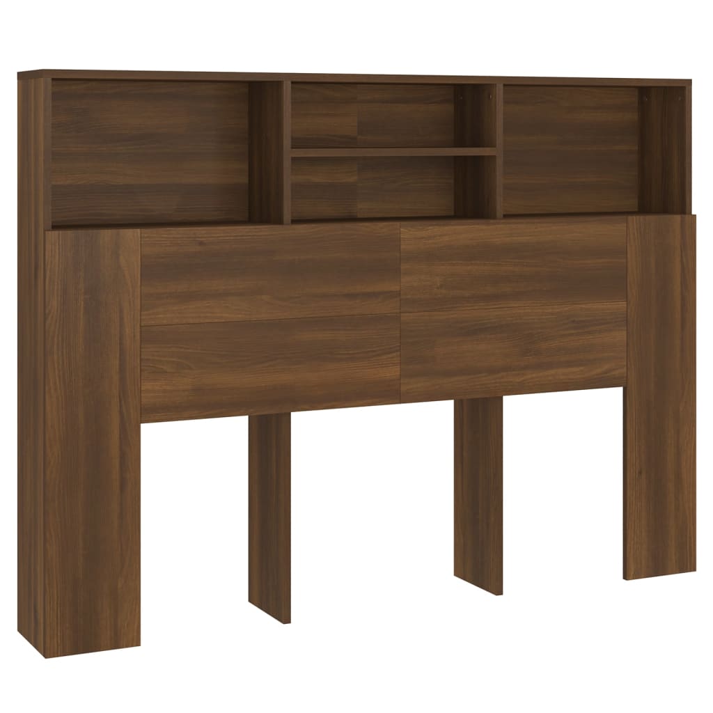 Armoire de tête de lit Chêne marron 140x19x103,5 cm - XIOS