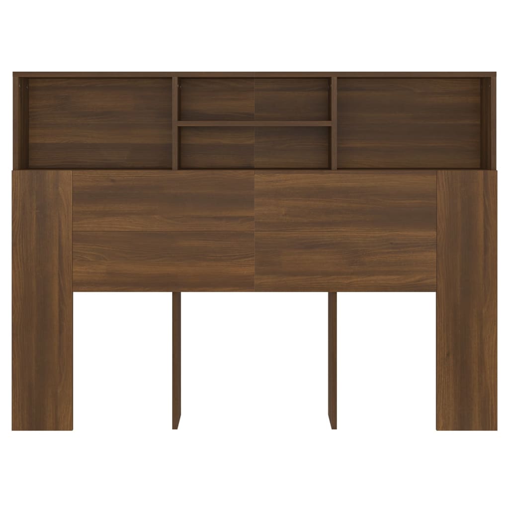 Armoire de tête de lit Chêne marron 140x19x103,5 cm - XIOS