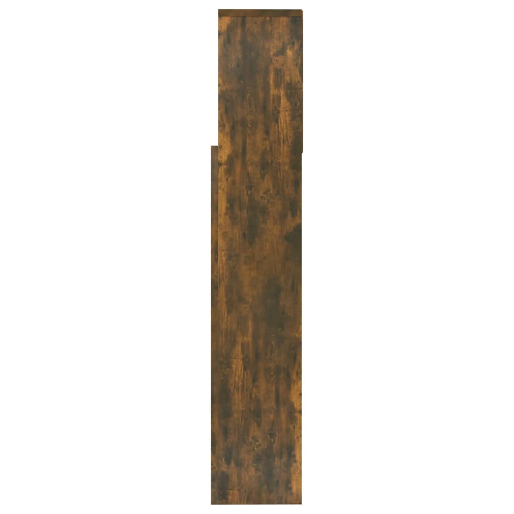 Armoire de tête de lit Chêne fumé 160x19x103,5 cm - XIOS