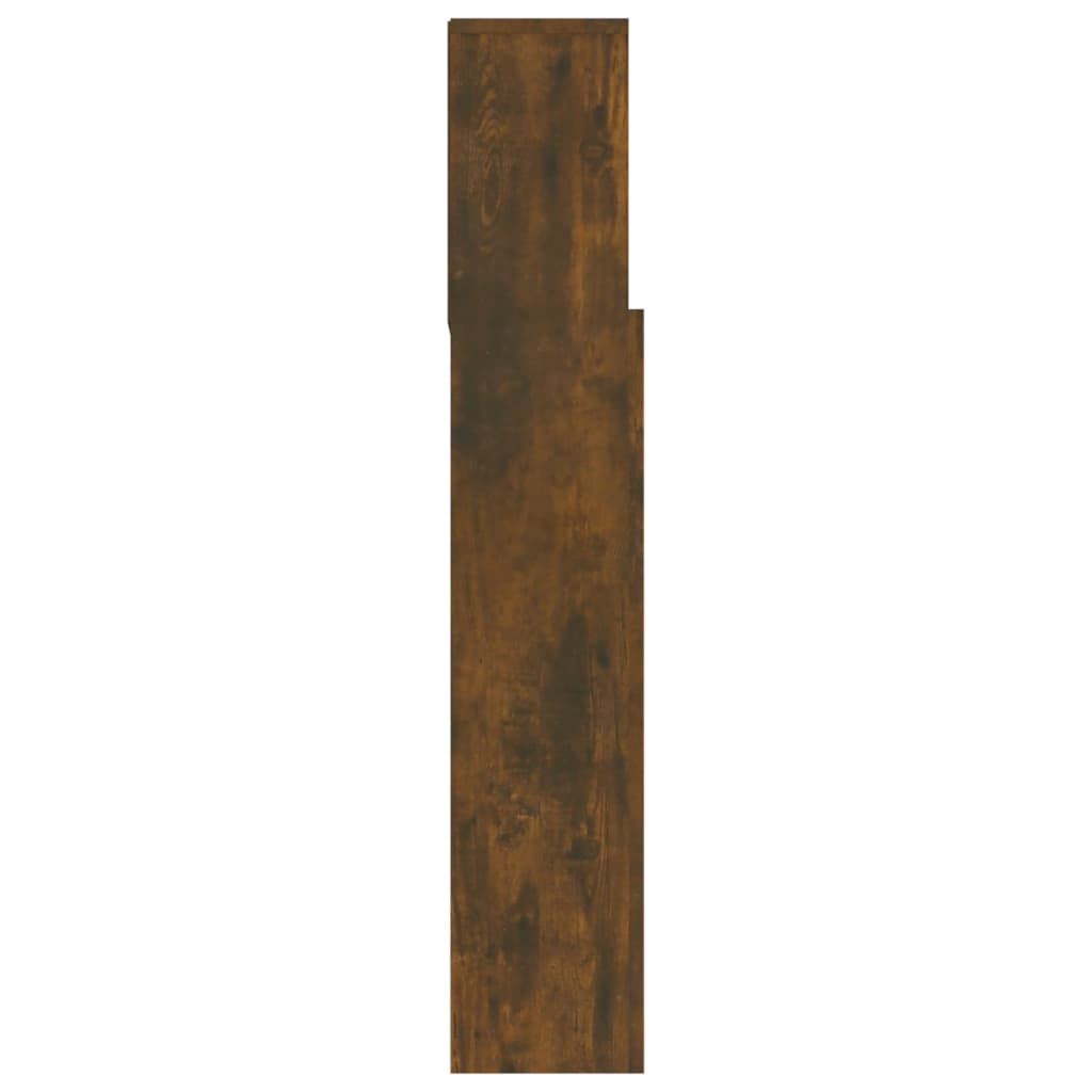 Armoire de tête de lit Chêne fumé 180x19x103,5 cm - XIOS