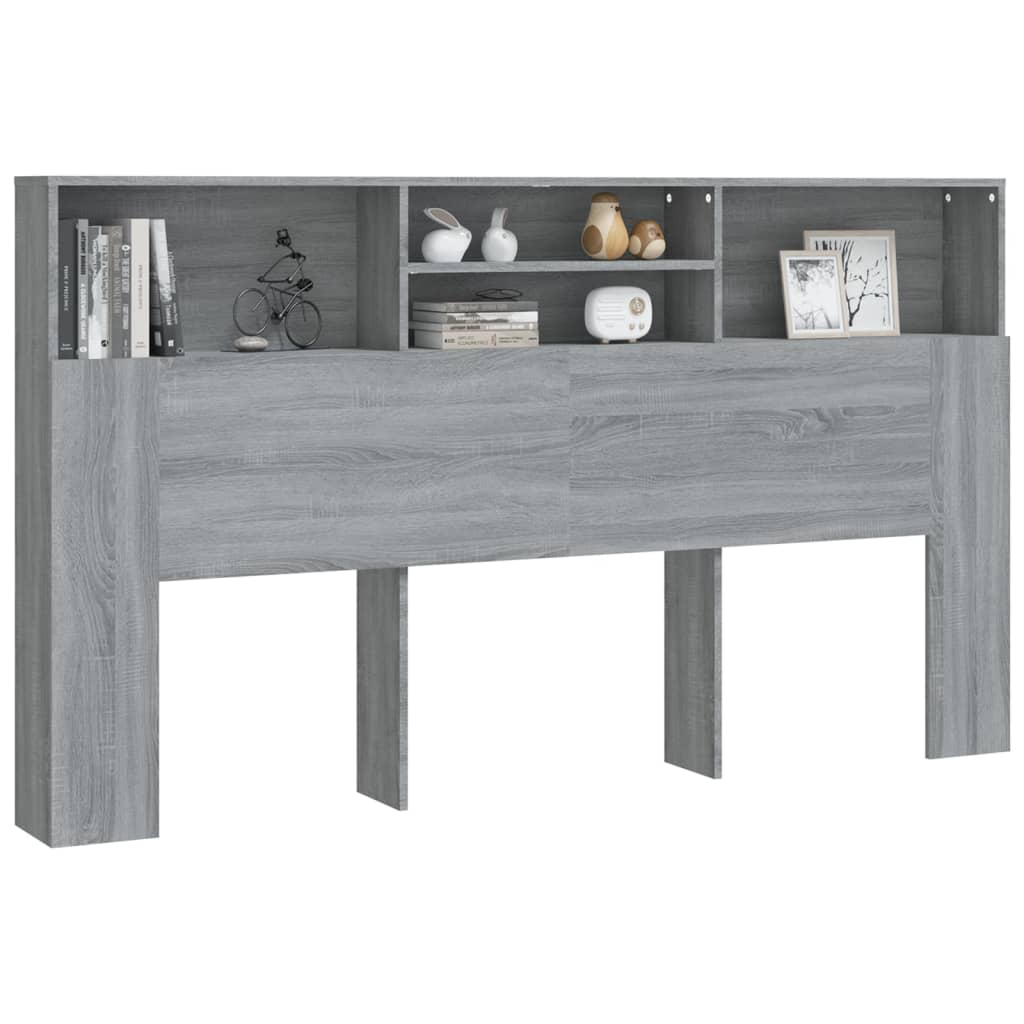 Armoire de tête de lit Sonoma gris 180x19x103,5 cm - XIOS