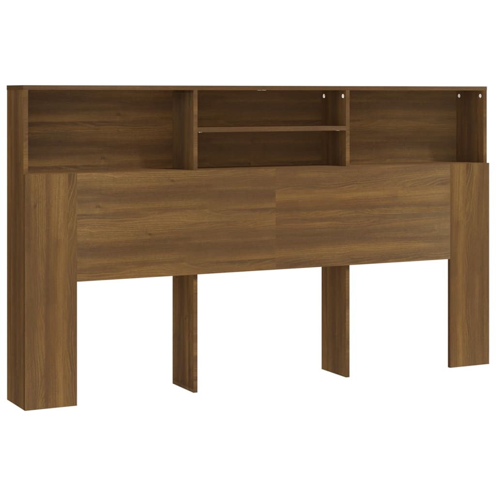 Armoire de tête de lit Chêne marron 180x19x103,5 cm - XIOS