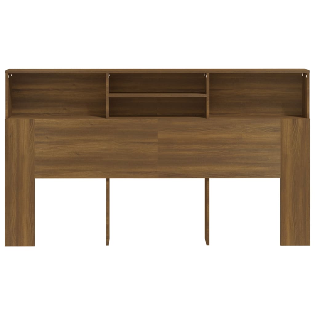 Armoire de tête de lit Chêne marron 180x19x103,5 cm - XIOS