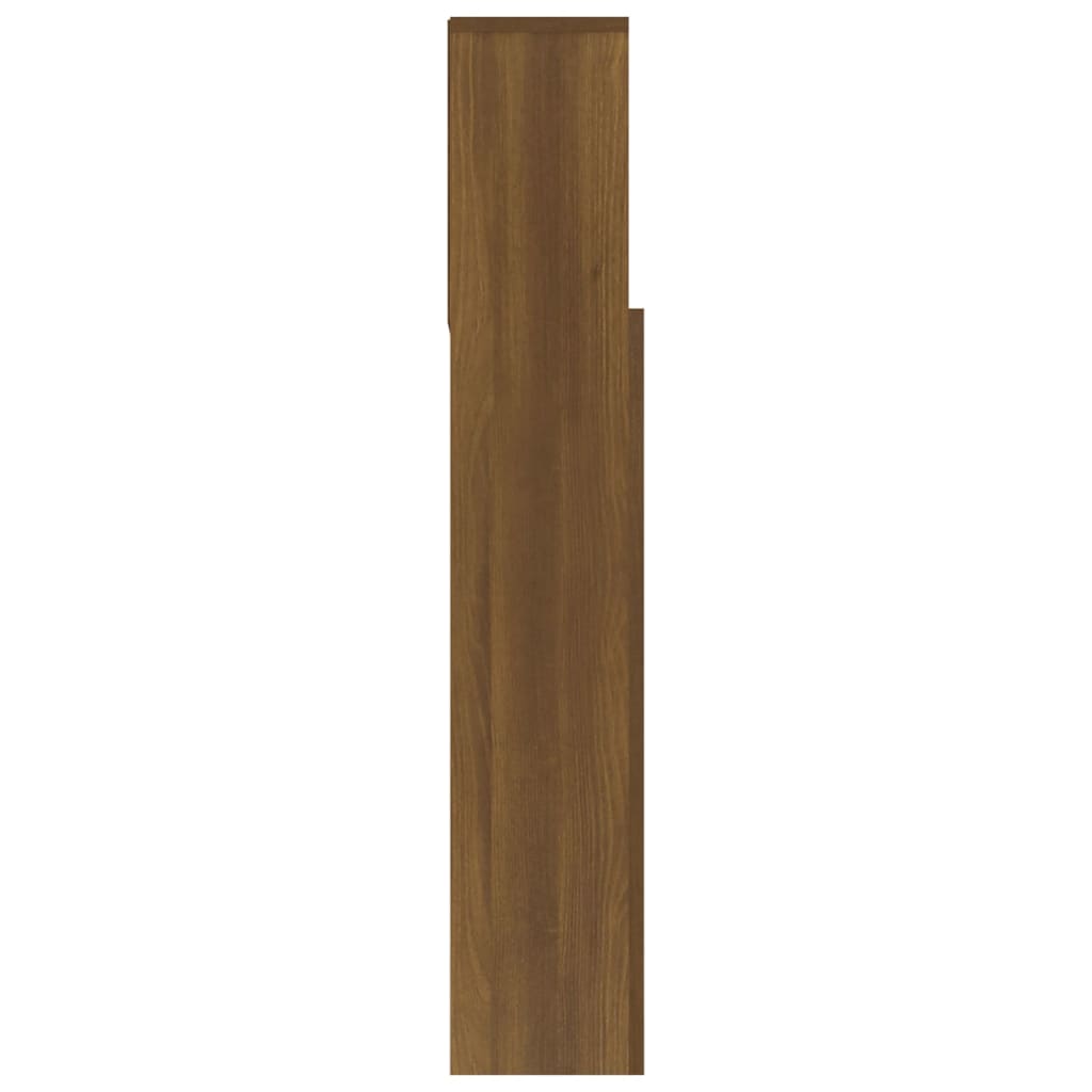 Armoire de tête de lit Chêne marron 180x19x103,5 cm - XIOS