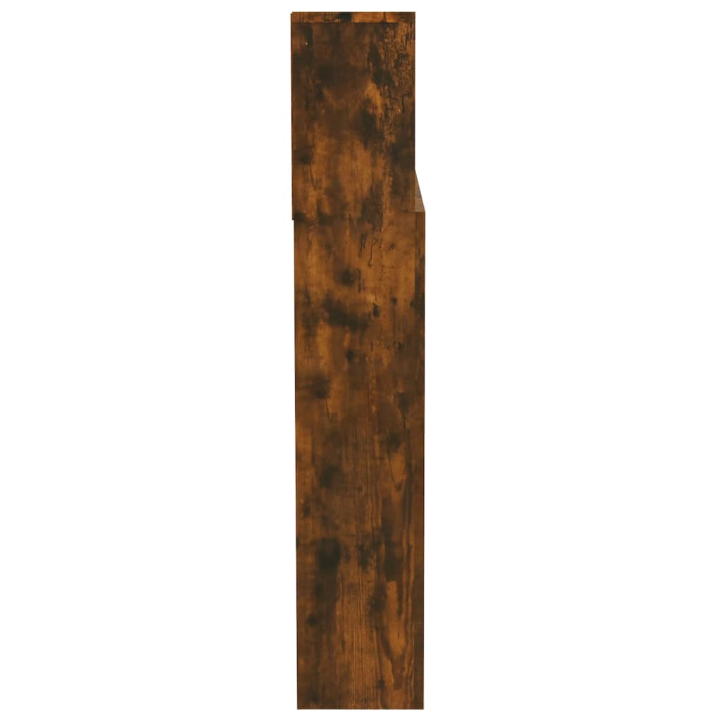 Armoire de tête de lit Chêne fumé 200x19x103,5 cm - XIOS