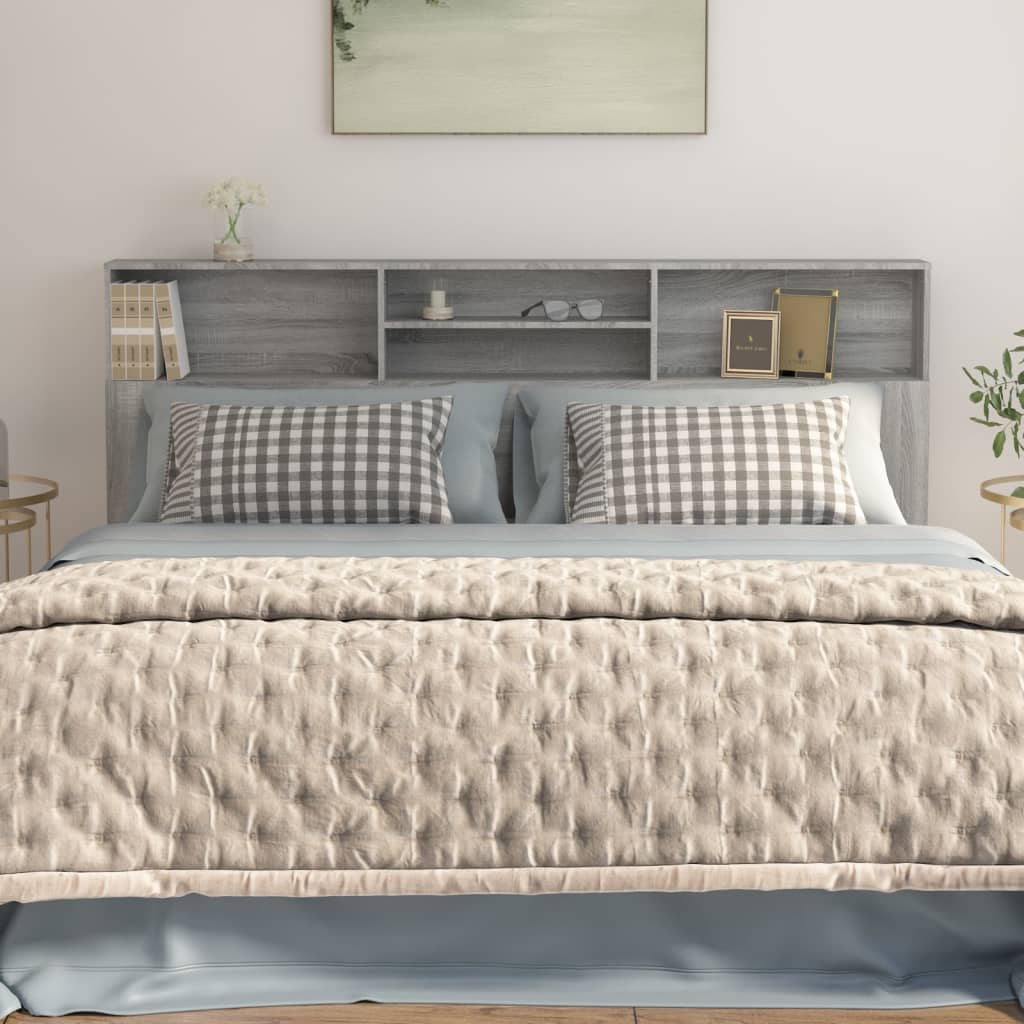 Armoire de tête de lit Sonoma gris 200x19x103,5 cm - XIOS