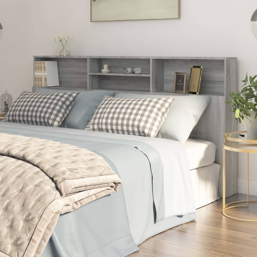 Armoire de tête de lit Sonoma gris 200x19x103,5 cm - XIOS