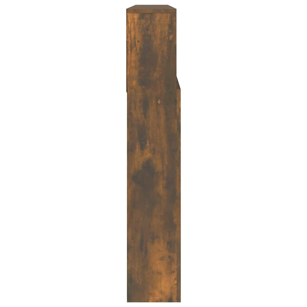 Armoire de tête de lit Chêne fumé 220x19x103,5 cm - XIOS
