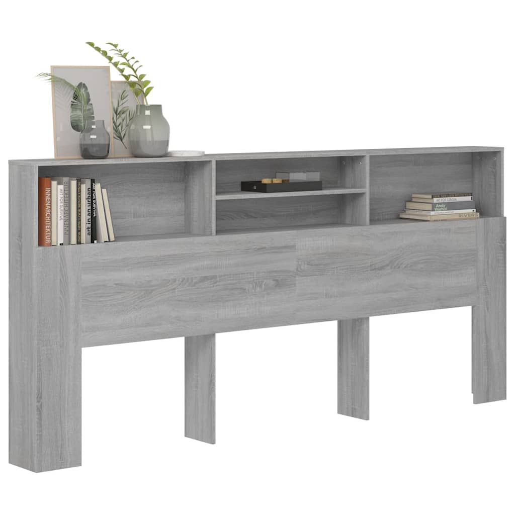 Armoire de tête de lit Sonoma gris 220x19x103,5 cm - XIOS