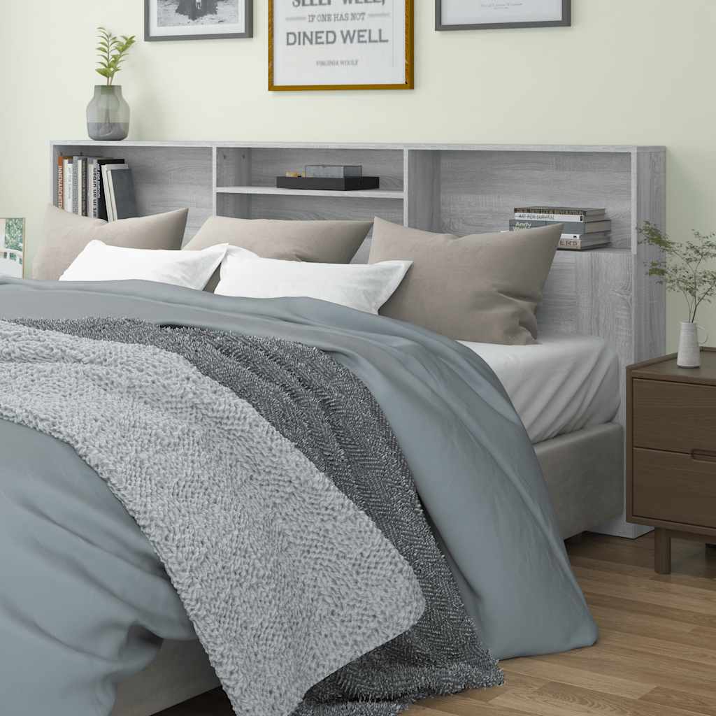 Armoire de tête de lit Sonoma gris 220x19x103,5 cm - XIOS