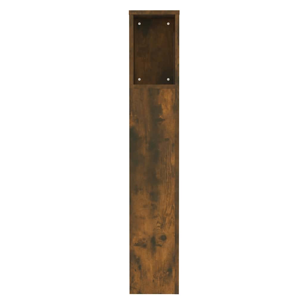 Armoire de tête de lit Chêne fumé 100x18,5x102,5 cm - XIOS