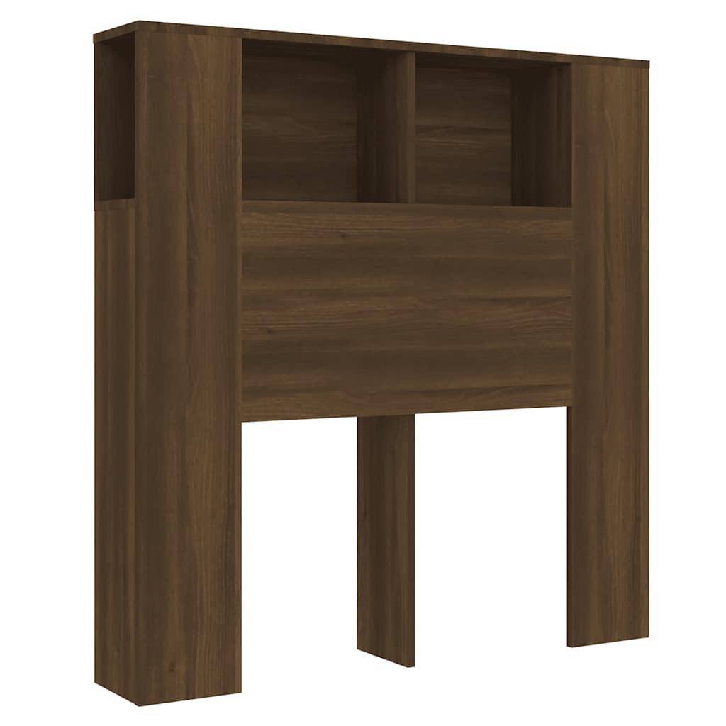 Armoire de tête de lit Chêne marron 100x18,5x102,5 cm - XIOS