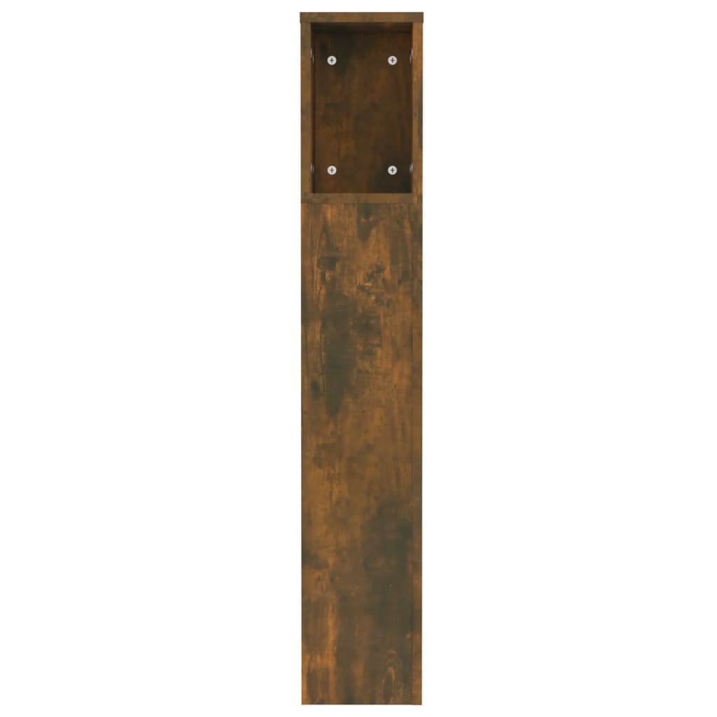 Armoire de tête de lit chêne fumé 120x18,5x102,5 cm - XIOS