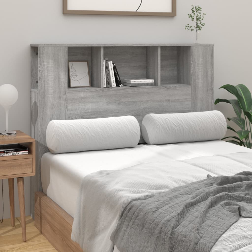 Armoire de tête de lit sonoma gris 120x18,5x102,5 cm - XIOS