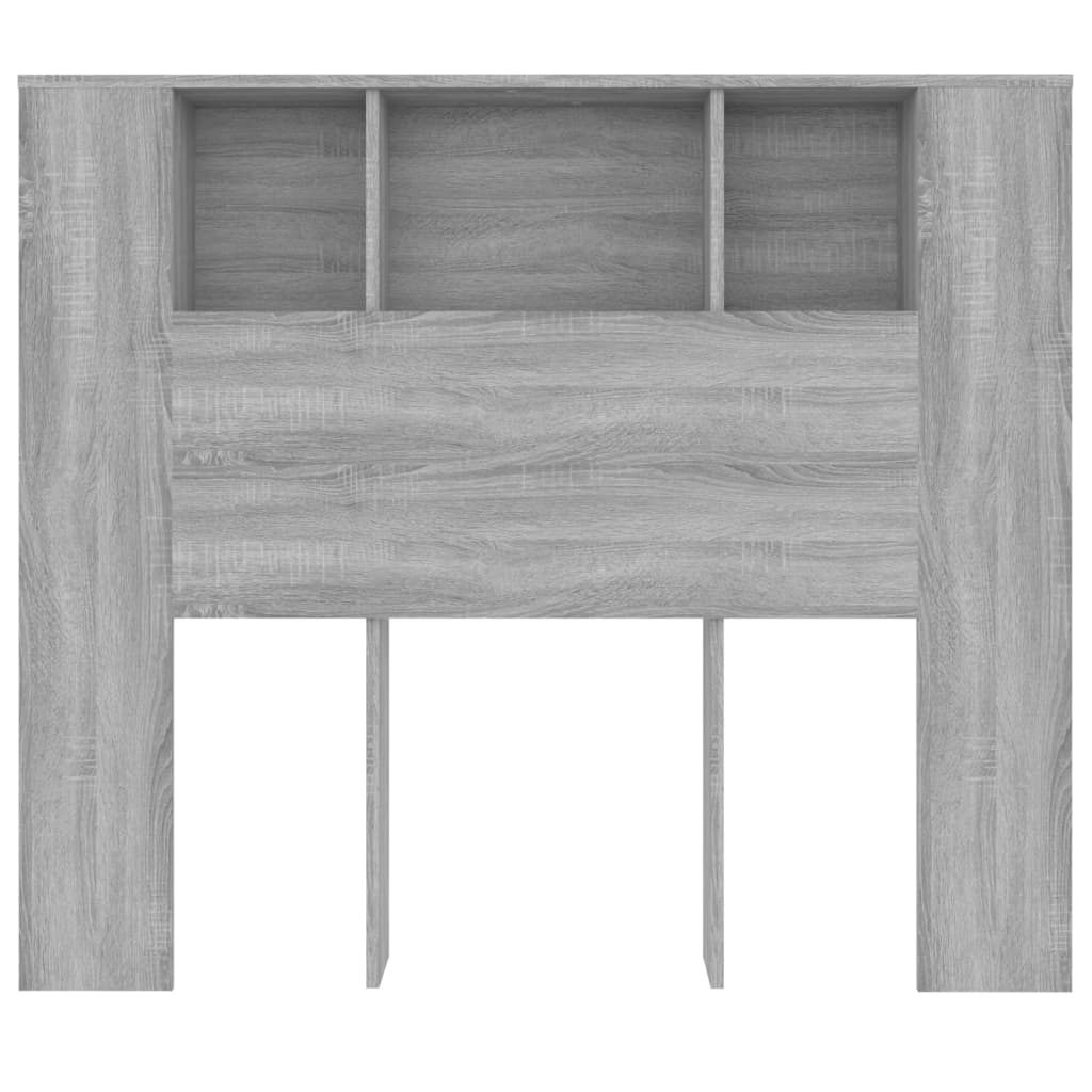 Armoire de tête de lit sonoma gris 120x18,5x102,5 cm - XIOS
